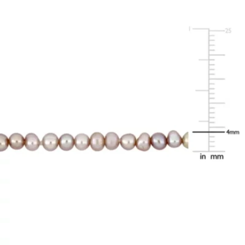 3-4mm Freshwater Cultured Pearl Bracelet in 14k Yellow Gold - 7.25 in
