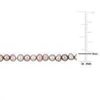 3-4mm Freshwater Cultured Pearl Bracelet in 14k Yellow Gold - 7.25 in
