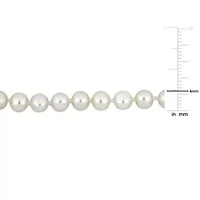 6-6.5mm Freshwater Cultured Pearl Bracelet in 14K White Gold- 8 in