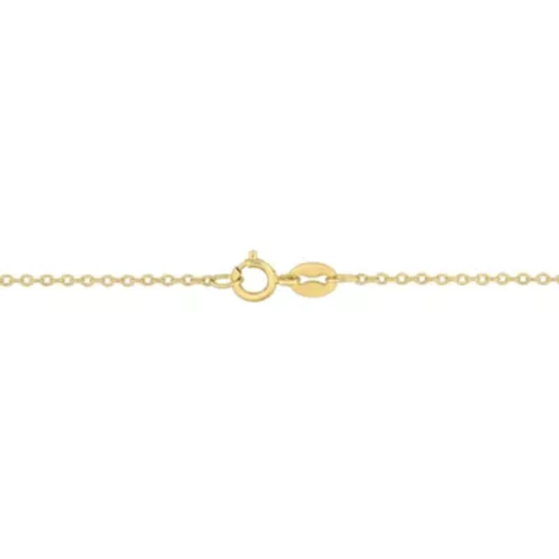 Lapis Necklace in Yellow Plated Sterling Silver- 17 in
