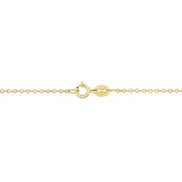 Lapis Necklace in Yellow Plated Sterling Silver- 17 in