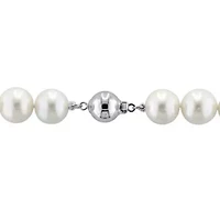 10- 11mm Freshwater Cultured Pearl Bracelet in Sterling Silver - 7.5 in