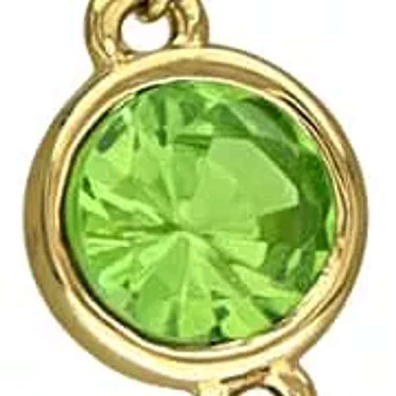 Multi-Gemstone Necklace in 14k Yellow Gold- 18 in