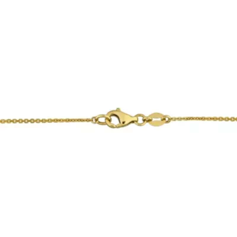 Multi-Gemstone Necklace in 14k Yellow Gold- 18 in