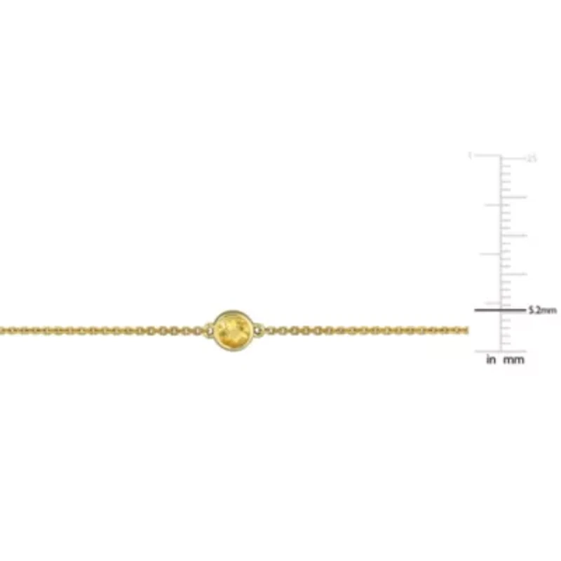Multi-Gemstone Necklace in 14k Yellow Gold- 18 in
