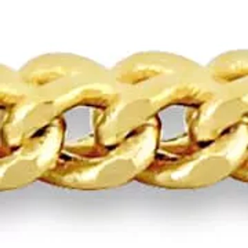 2.3mm Franco Chain Anklet in 10K Yellow Gold, 9"
