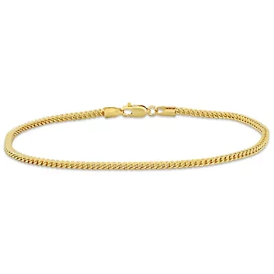 2.3mm Franco Chain Anklet in 10K Yellow Gold, 9"