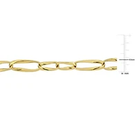 Oval Link Chain Bracelet in 14K Yellow Gold, 7"