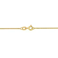 1mm Diamond Cut Flat Curb Chain Necklace in 14K Yellow Gold, 16"
