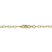 Heart Link Chain Necklace in 14K Yellow Gold, 20"