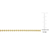 2mm Ball Bead Chain Bracelet in 14K Yellow Gold, 9"