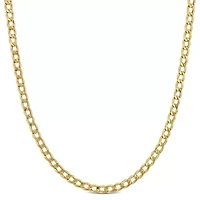 Curb-Link Chain Necklace in 10K Yellow Gold, 18"