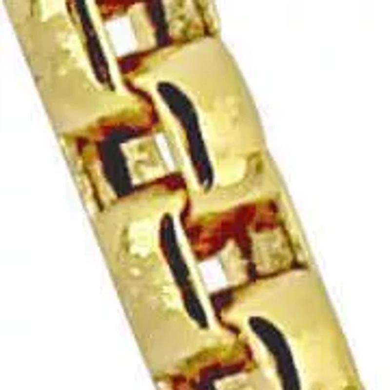 Hollow Round Box Link Chain Necklace in 14K Yellow Gold, 24"