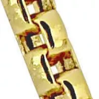 Hollow Round Box Link Chain Necklace in 14K Yellow Gold, 24"