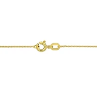 0.85mm Diamond Cut Cable Chain Necklace in 10K Yellow Gold, 17"