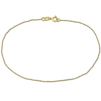 Diamond Cut Cable Chain Bracelet in 14K Yellow Gold, 7.5"