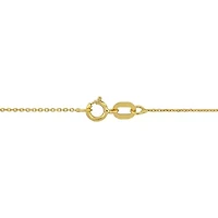 Diamond Cut Cable Chain Bracelet in 14K Yellow Gold, 7.5"