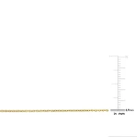 Diamond Cut Cable Chain Bracelet in 14K Yellow Gold, 7.5"