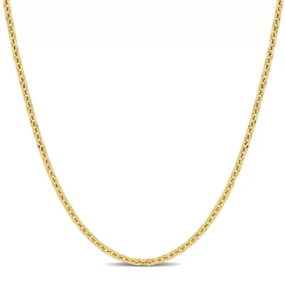 1mm Diamond-Cut Cable Chain Necklace in 14K Yellow Gold, 18"