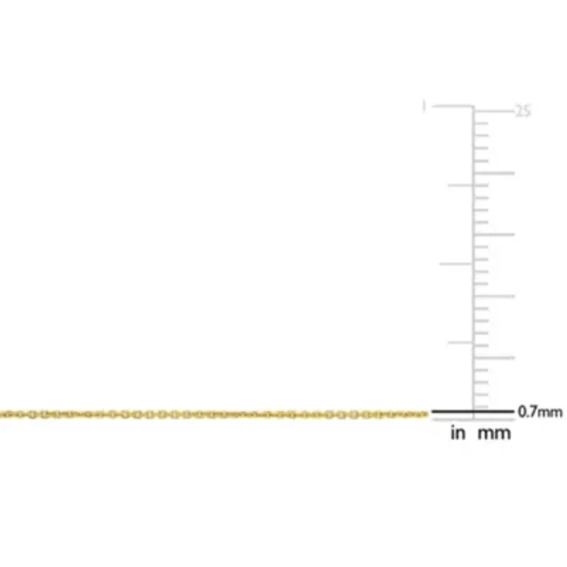 1mm Diamond-Cut Cable Chain Necklace in 14K Yellow Gold, 18"