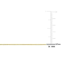 1mm Diamond-Cut Cable Chain Necklace in 14K Yellow Gold, 18"