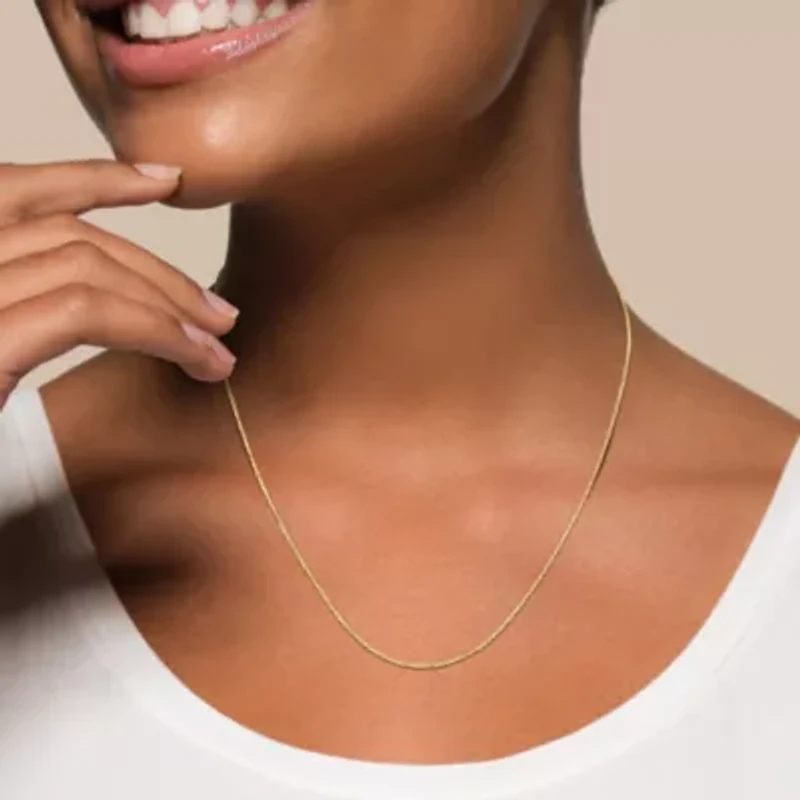 1mm Diamond-Cut Cable Chain Necklace in 14K Yellow Gold, 18"