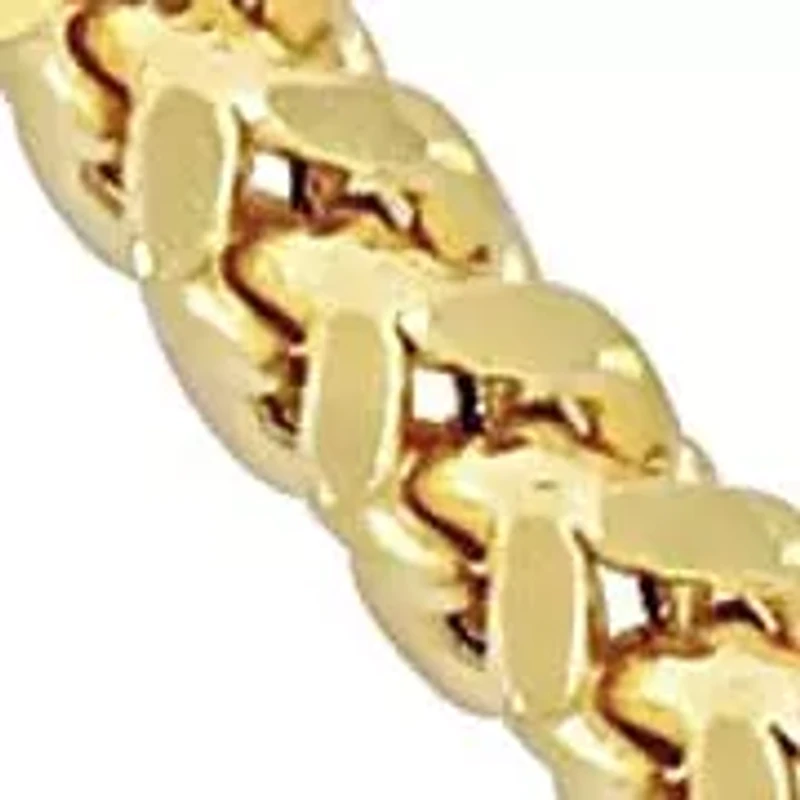 2.3mm Franco Link Chain Necklace and Anklet Set in 10K Yellow Gold, 18" & 9"