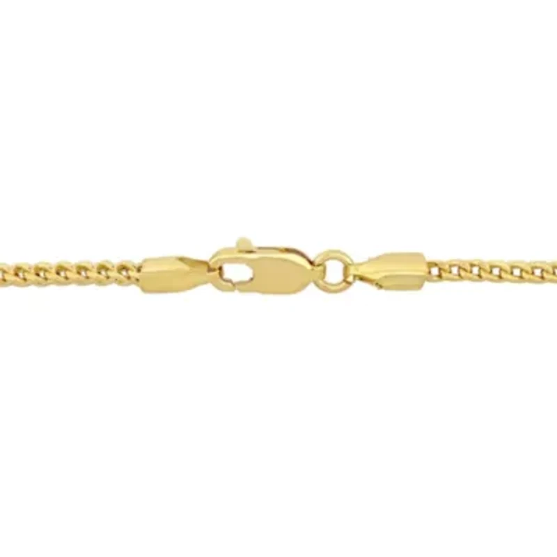2.3mm Franco Link Chain Necklace and Anklet Set in 10K Yellow Gold, 18" & 9"