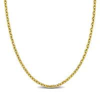 2.2mm Diamond-Cut Cable Chain Necklace in 14K Yellow Gold, 20"