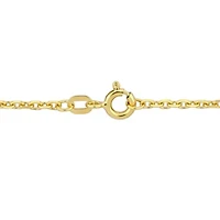 1.2 mm Diamond-Cut Cable Chain Necklace in 14K Yellow Gold, 18"