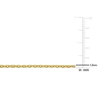 1.2 mm Diamond-Cut Cable Chain Necklace in 14K Yellow Gold, 18"