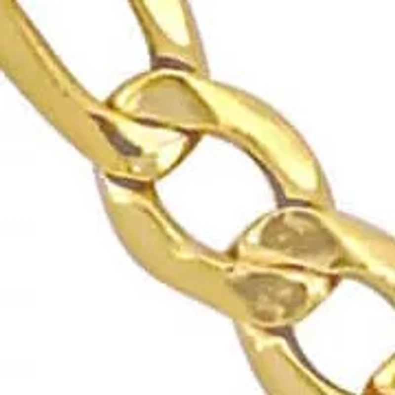 2.5mm Figaro Link Chain Necklace and Bracelet Set in 10K Yellow Gold, 18" + 7.5"