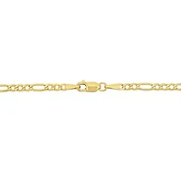2.5mm Figaro Link Chain Necklace and Bracelet Set in 10K Yellow Gold, 18" + 7.5"