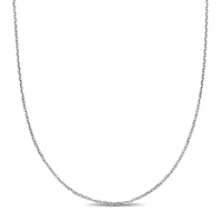 1.2mm Diamond-Cut Cable Chain Necklace in 14K White Gold, 18"