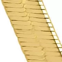 3.75mm Flex Herringbone Chain Necklace in 10K Yellow Gold, 16"