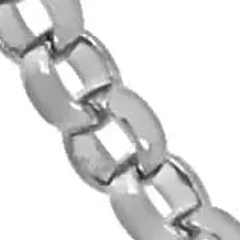 1mm Rolo Chain Necklace in 10K White Gold, 17"