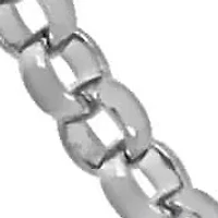 1mm Rolo Chain Necklace in 10K White Gold, 17"