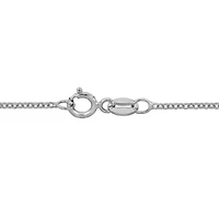 1mm Rolo Chain Necklace in 10K White Gold, 17"
