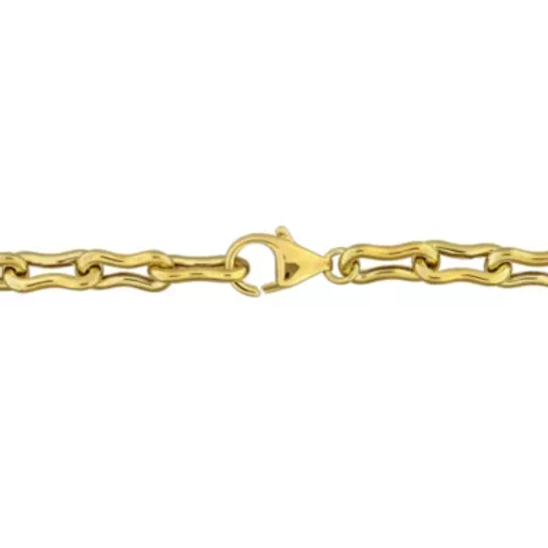 Lab Grown Diamond Bracelet in Yellow Plated Sterling Silver - 7.25 in