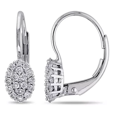Diamond Earrings in 14K White Gold