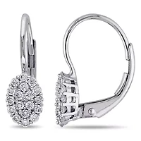 Diamond Earrings in 14K White Gold