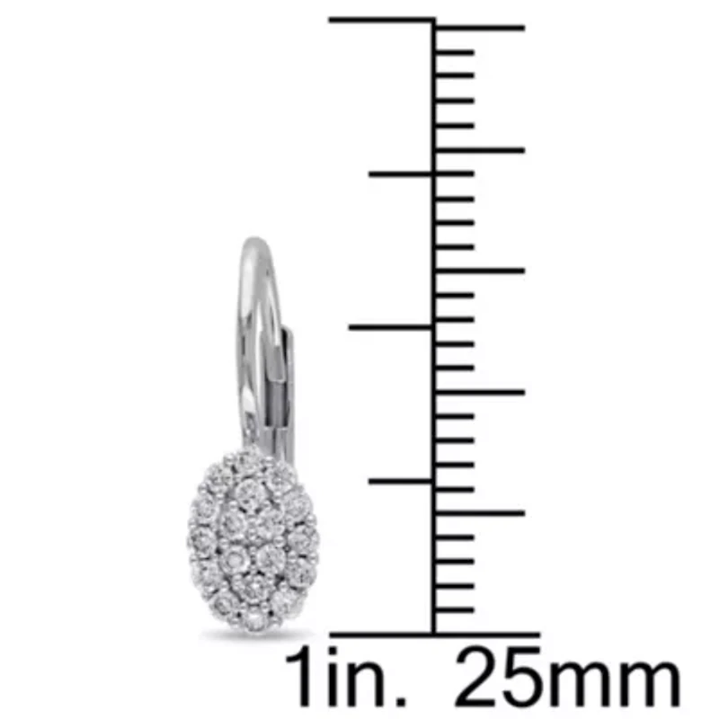 Diamond Earrings in 14K White Gold