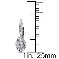 Diamond Earrings in 14K White Gold