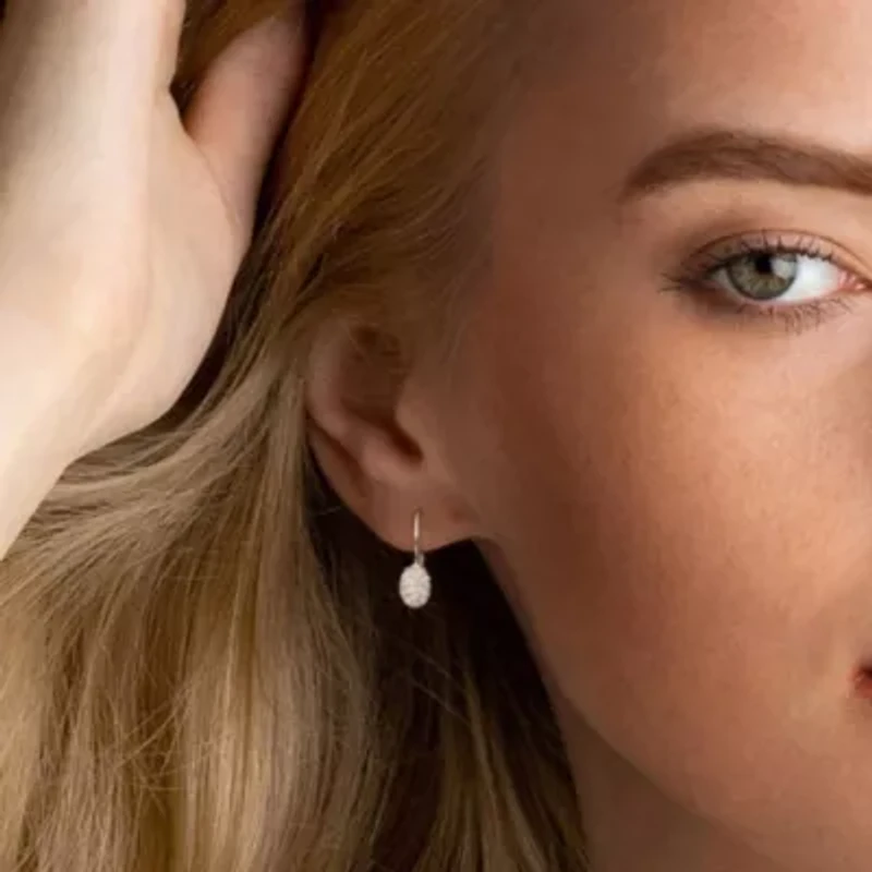 Diamond Earrings in 14K White Gold