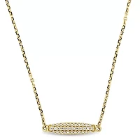 Diamond Necklace in 14k Yellow Gold- 17 in