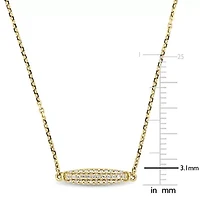 Diamond Necklace in 14k Yellow Gold- 17 in