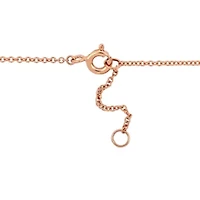 Diamond Necklace in 14k Rose Gold - 16"+2" Ext.