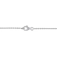 Diamonds Necklace in 14k White Gold- 17 in