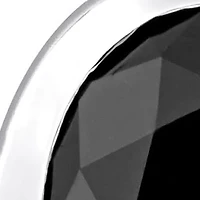 Black Diamond Earrings in 14k White Gold