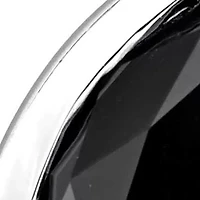 Black Diamond Earrings in 14k White Gold